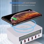 818 Usb3.0 Multi Port Mobile Phone Fast Charger Shunt Adapter With Wireles LS