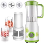 IW.HLMF Blender for smoothies, Multi-function blender 22000 rpm, 2 cups, Blender for smoothie blender, juicer, ice grinder, spice grinder, 300 W, orange, green Baibao (Color : Green)