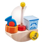 Selecta 62078 Klettini Bateau, mini jeu de construction en bois, en 6 parties