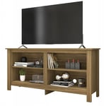 Beaux Meubles Pas Chers - Meuble tv 65 Pouces Maxi Chêne 4 Niches l 148 h 69.5 p 38.5 cm