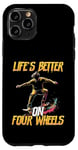 Coque pour iPhone 11 Pro Skateboard Lovers Skater Board pour hommes