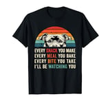 Retro Every snack you make Every meal you bake Staffy Dog T-Shirt