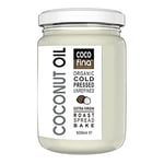 Cocofina Organic Raw Virgin Coconut Oil for hair, skin, teeth whitening, cooking & baking 500ml Pack of 1 Glass