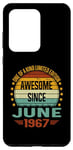 Coque pour Galaxy S20 Ultra Awesome Since June 1967 limited edition 57th Birthday