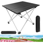 Table de camping Pop-Up avec dessus de table en Aluminium, légère, portable, pliable, pour L'extérieur, table de pique-nique étanche avec sac de