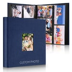 DazSpirit Album Photo Pochettes 10x15 pour 600 Photos(Photo 6 Pouces), Grand Format, Couverture en Lin Naturel, 60 feuilles/120 pages, Album Photos Idéal pour Famille, Mariage, Voyage et Bébé