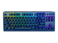 Razer Deathstalker V2 Pro - Tangentbord - Utan Numerisk Knappsats - Bakgrundsbelysning - Trådlös - 2.4 Ghz, Usb-C, Bluetooth 5.0 - Qwerty - Tysk - Tangentbrytare: Röda Razer Linjära Optiska Brytare - Svart