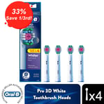 Oral-B Pro X-Filaments Power Toothbrush Refill Replacement Heads, Pack of 4