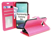 Crazy Horse Wallet Samsung Galaxy S8 (G950F) (Hotpink)