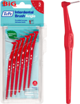 Interdental  Brush  Angle ,  Red ,  0 . 5Mm / Iso  2 ,  6Pcs ,  Interspace  Clea