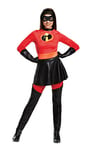 Disguise 66840N Mrs. Incredible Skirted Deluxe Adult Costume Disney Sized, Red, S