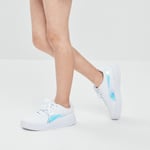 PUMA - tennis à lacets puma blanc fille