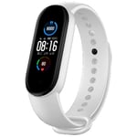 Silikonarmband Xiaomi Mi Band 5/6 Vit