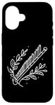 Coque pour iPhone 16 Pan Flûtes Line Art For Musiciens Pan Flûte