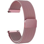 Garmin Venu / Vivoactive 3 / 3 Music milanese klockarmband i rostfritt stål - Rosa Ros Rosa