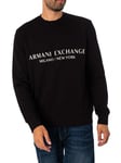 Armani ExchangeBrand Graphic Sweatshirt - Black