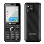 Energizer Téléphone E288S, 4G, KaiOS, Batterie de 2000mAh, Grand écran 2,8'',Mémoire ROM 4Go RAM 512Mo, Cable USB-C, sans Chargeur Secteur