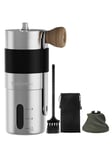 SimCoker Manual Coffee Grinder, Ceramic Burrs Hand Coffee Grinder, Adjustable Grind Setting,Portable Coffee Bean Grinder for Aeropress, for Your Home, Office or Travelling,304 Stainless