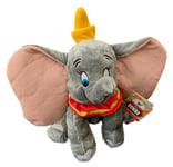 OFFICIAL WALT DISNEY CLASSICS DUMBO ELEPHANT 12" 30cm SOFT PLUSH TOY (GREY) BNWT