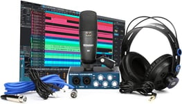 PreSonus AudioBox 96 Studio - Interface Audio USB, Bundle pour Enregistrement et Production, avec Microphone, Casque & Logiciels