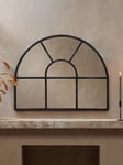 nkuku Overmantle Arch Window Wall Mirror, 80 x 100cm