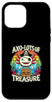 Coque pour iPhone 12 Pro Max Costume de pirate au trésor d'axolotl fantaisiste