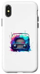 Coque pour iPhone X/XS Radio Vintage Radios Antiques