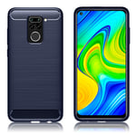 Carbon Flex Xiaomi Redmi Note 9 skal - Blå