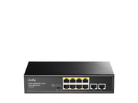 Cudy Fs1010p, Fast Ethernet (10/100), Full Duplex, Strömförsörjning Via Ethernet (Poe) Stöd