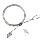 Kensington Slim NanoSaver 2.0 EQ Keyed Laptop Lock, Lockable Device Security Tether for Ultra-Thin Laptops, Lie Flat Thin Profile, Universal Fit, 1.8m (6') Strong Carbon Steel Cable (K60630WW)