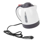 (White 12V 150W)Portable Car Electric Kettle 1000ml Road Trip Travel Cigare MA