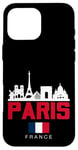 Coque pour iPhone 16 Pro Max Paris France Eiffel Tower Skyline Graphic Tee shirts, Paris