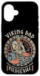 iPhone 16 Funny Viking Dad Medieval Lawn Mower Lawnmower Father Figure Case