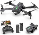 Mini Drone with Camera 720P HD, Foldable RC Quadcopter, Voice Control, 2 Batteri