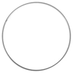 Rayher 2505322 Cercle en Métal – DIY Attrapes-rêves & Abat-Jour, 25 cm – Argent