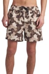 ColourWear Men's Volley Swim Shorts Camo Beige, M