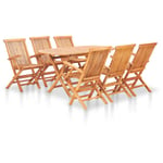 Table d'ensemble de restauration de jardin pliant + chaises en bois de qualité de qualité