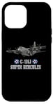 Coque pour iPhone 12 Pro Max Avion de transport militaire américain C-130J