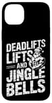 iPhone 14 Plus Funny Deadlifts and Jingle Bells Santa Claus Gym Fitness Pun Case