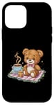 iPhone 12 mini Cartoon teddy bear with honey and tea Case