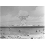 Wee Blue Coo Photo Atomic Mushroom Cloud Able Day Bikini Art Print Poster Wall Decor 12X16 Inch