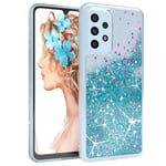 For Samsung Galaxy A33 5G Phone Cover Glitter Cover Protection Phone Case Blue