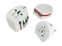 MicroConnect SKROSS - Adaptateur pour prise d'alimentation - blanc