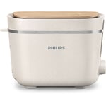 Philips grille-pain Eco, double fente, accessoire le pain, blanc (HD2640/10)