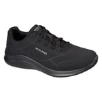 Skechers Mens Ultra Flex 2.0 Vicinity 232209-Bbk Black Lace Up Shoe