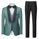 Costume Homme Uni 3 Pièces De Slim Fête Soirée Mariage Business Fit Grande Vêtements Masculin Wz229