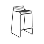 HAY - Hee Bar Stool Low - Black - Barstolar - Hee Welling - Svart - Metall/Trä