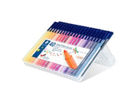 Staedtler Triplus Color 323, Fin, 40 Färger, Multifärg, Rundad Spets, Plast, 1 Mm