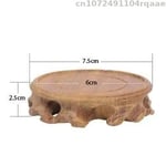 Base en bois massif naturel pour pot de fleur,étagère décorative pour plante bonsaï,vase Buhhda,présentoir d'encens,artisanat sur socle en bois - Type Wooden Stand B