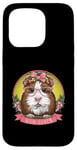 Coque pour iPhone 15 Pro Maman de cochon d'Inde pour les propriétaires de cochons d'Inde éleveurs de cochons d'Inde